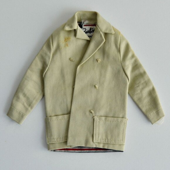 Mattel Barbie Car Coat #985 Tan Vintage - Picture 1 of 3